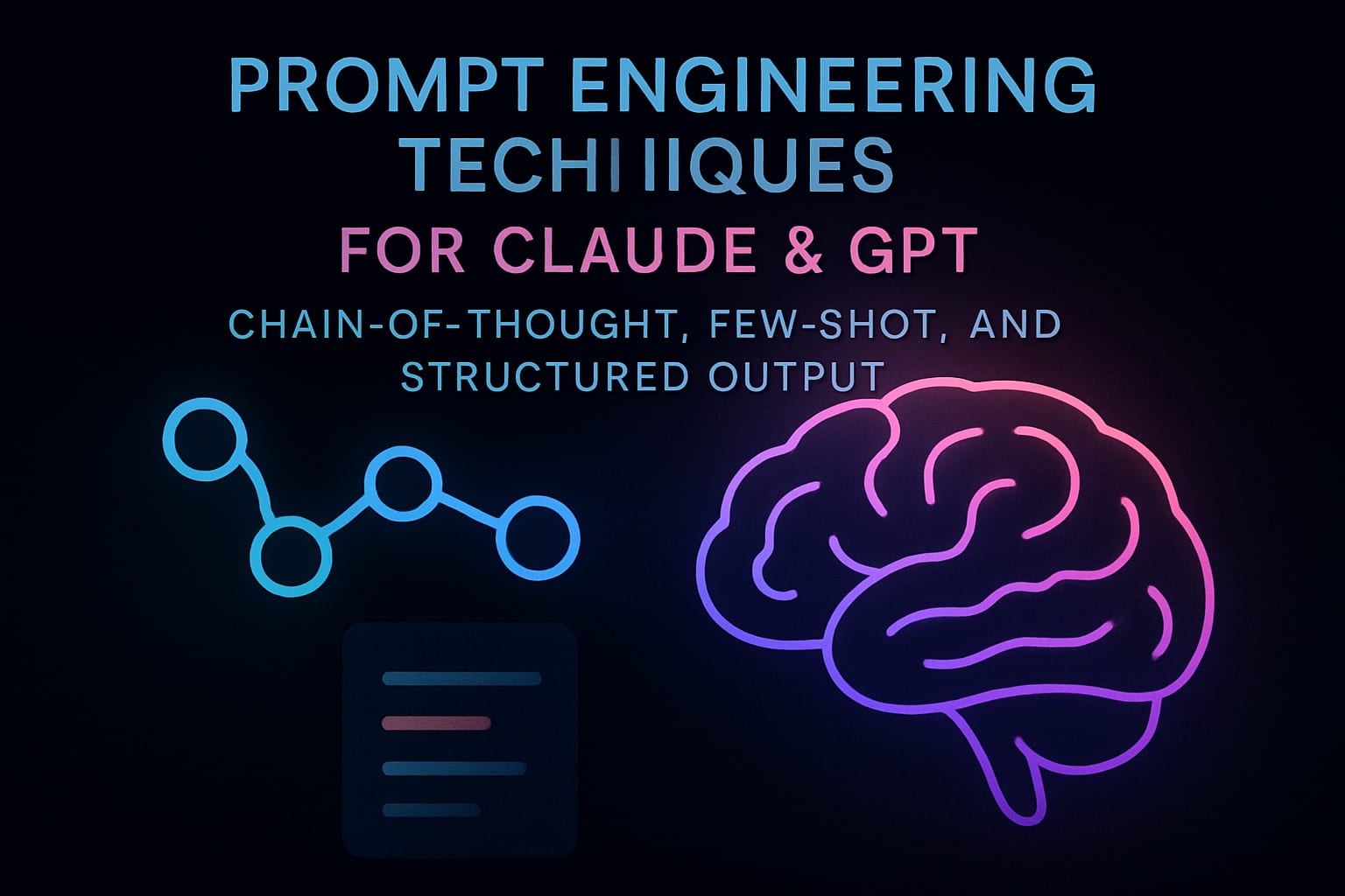 Prompt Engineering Techniques for Claude & GPT — Chain-of-Thought, Few-Shot, and Structured Output